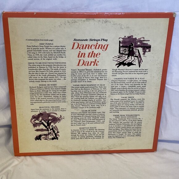 Romantic Strings Play Dancing In The Dark (Vinyl, 1963, 2x LP) Reader's Digest - Picture 3 of 12